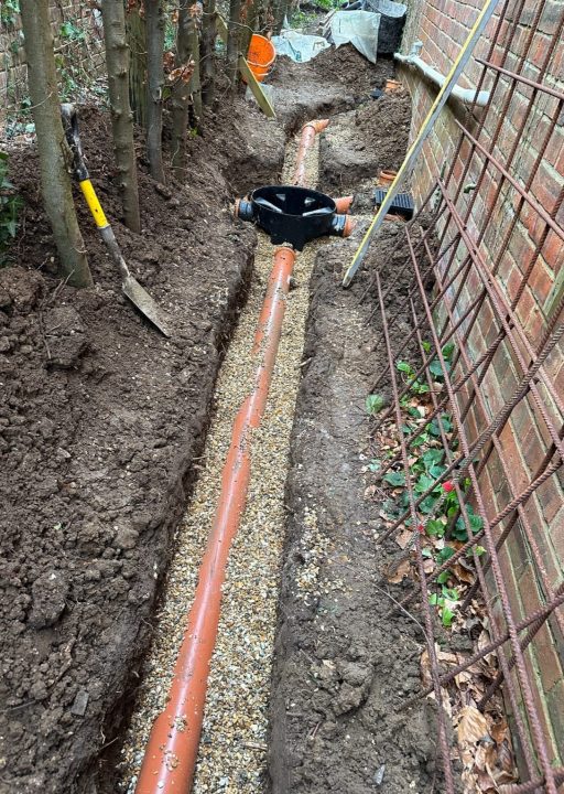 Services 46 drainage pipe work